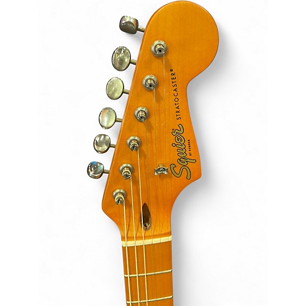 Used Squier 40th Anniversary Stratocaster Seafoam Green Solid Body Electric Guitar