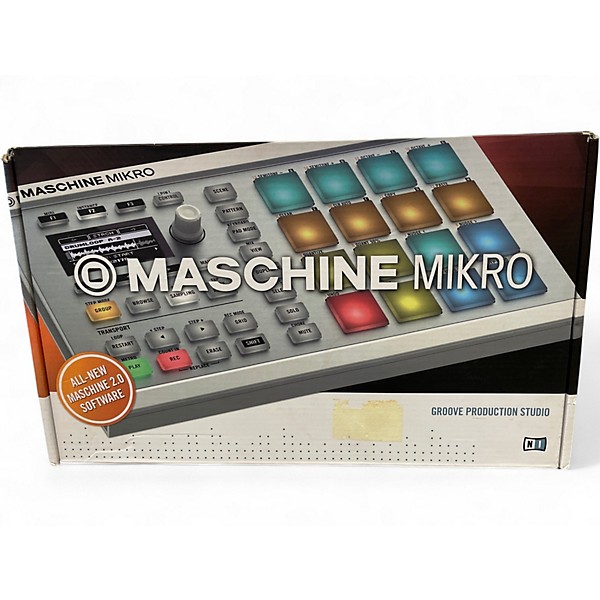 Used Native Instruments Maschine Mikro MKII White MIDI Controller
