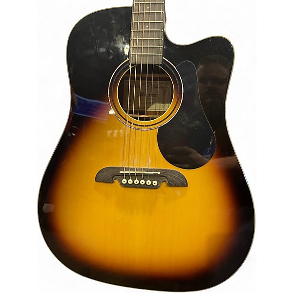 Used Alvarez rd26ce 2 Color Sunburst Acoustic Electric Guitar