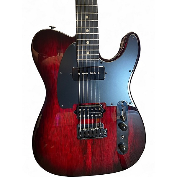 Used Suhr Custom T trans red burst Solid Body Electric Guitar