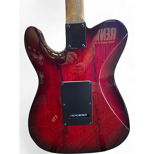 Used Suhr Custom T trans red burst Solid Body Electric Guitar