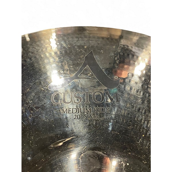 Used Zildjian 20in A Custom Medium Ride Cymbal