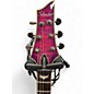 Used Schecter DIAMOND OMEN EXTREME Quilted Magenta Solid Body Electric Guitar