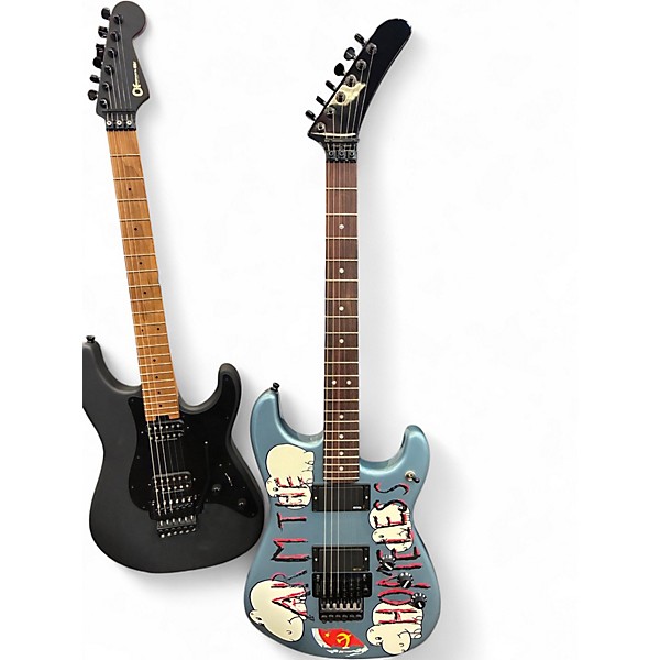 Used Fender tom morello arm the homeless Ice Blue Metallic Solid Body Electric Guitar