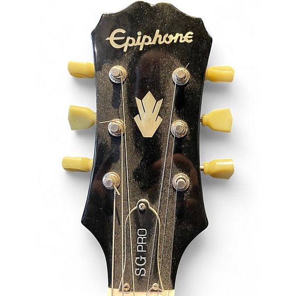 Used Epiphone SG Pro Black Solid Body Electric Guitar