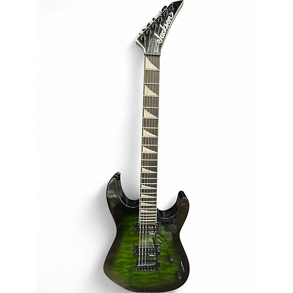 Used Jackson JS20 Dinky Trans Green Solid Body Electric Guitar