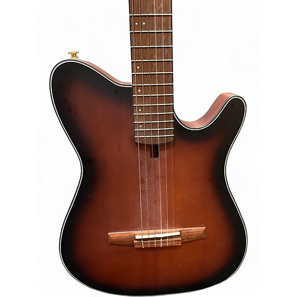 Used Ibanez frh10n Brown Acoustic Electric Guitar
