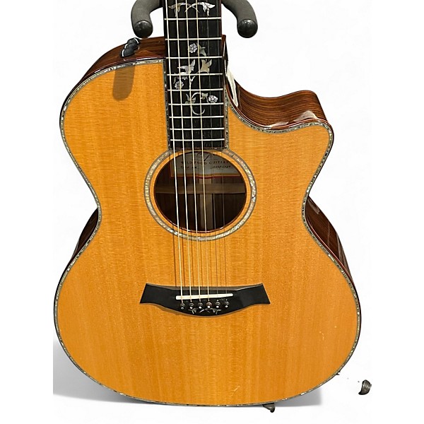 Used Taylor Custom Shop 914CE-WW Natural Acoustic Electric Guitar