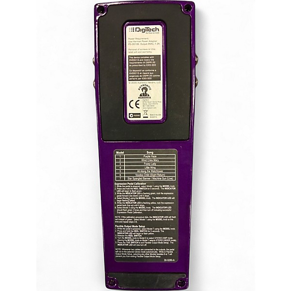 Used DigiTech JIMI HENDRIX EXPERIENCE WAH Effect Pedal