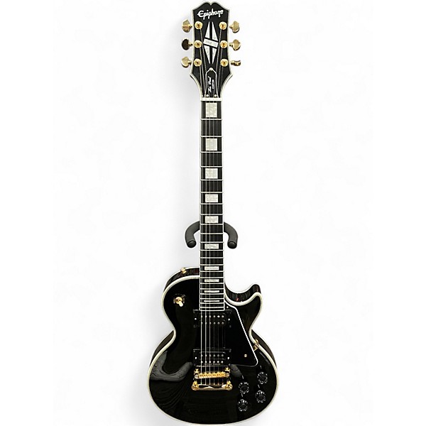 Used Epiphone Les Paul Custom Black Solid Body Electric Guitar