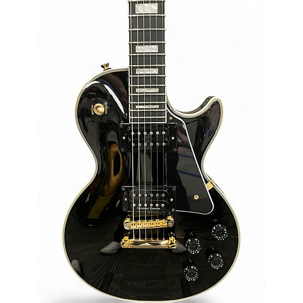 Used Epiphone Les Paul Custom Black Solid Body Electric Guitar