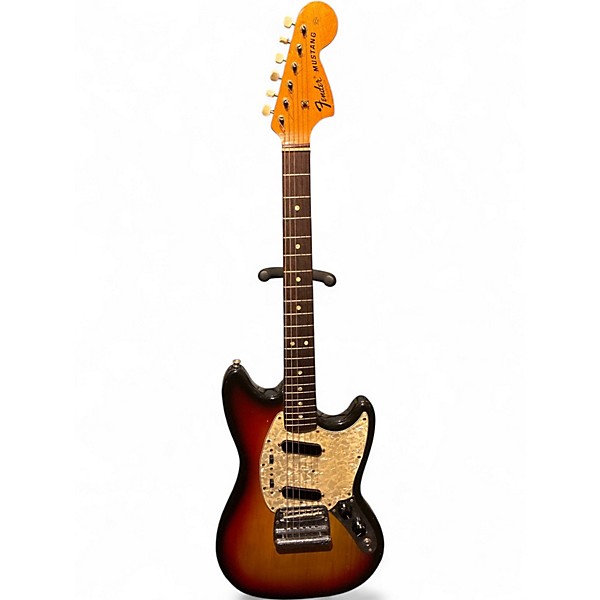Vintage 1972 Fender Mustang Cherry Sunburst Solid Body Electric Guitar