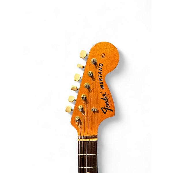 Vintage 1972 Fender Mustang Cherry Sunburst Solid Body Electric Guitar