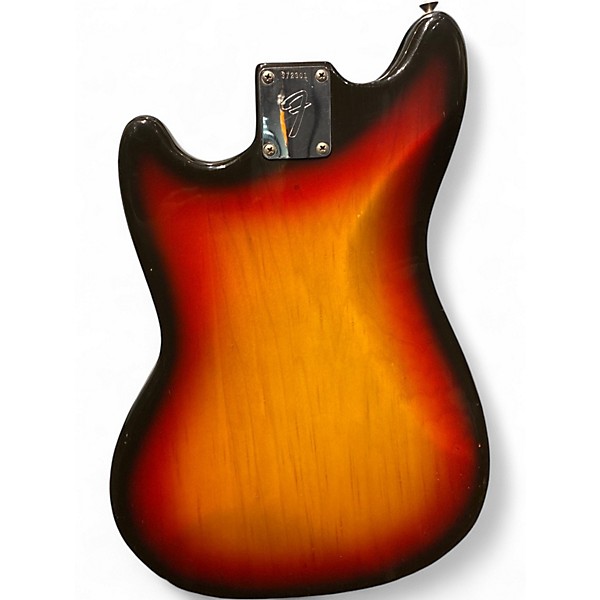 Vintage 1972 Fender Mustang Cherry Sunburst Solid Body Electric Guitar