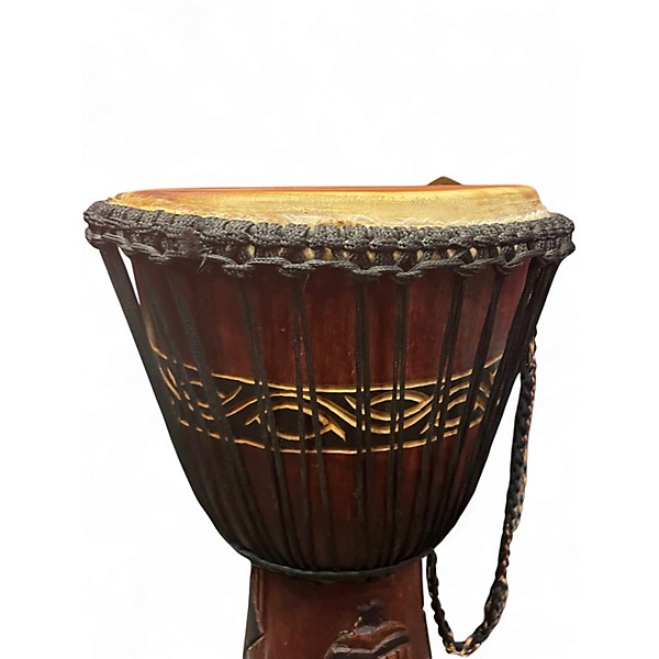 Used Afromart Hand Carved Djembe