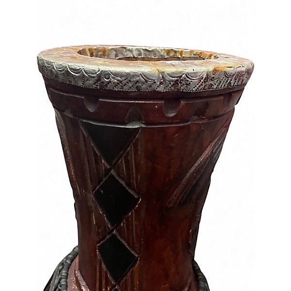 Used Afromart Hand Carved Djembe