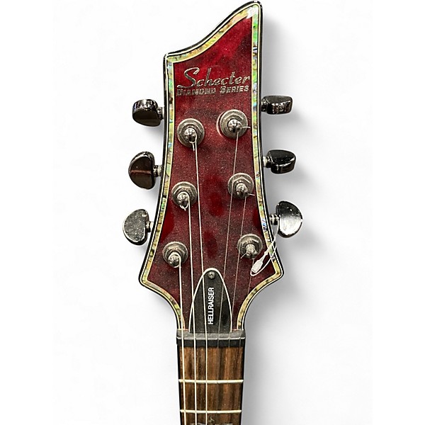 Used Schecter Guitar Research Hellraiser V1 Crimson Red Trans Solid Body Electric Guitar