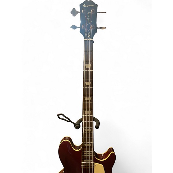 Used Epiphone Jack Casady Bass Cherry Electric Bass Guitar