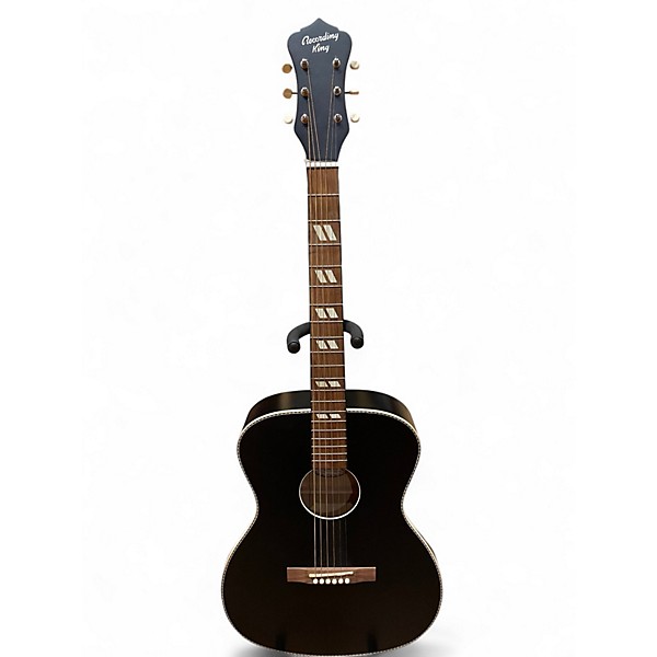 Used Recording King ROS 7MBK BLACK Acoustic Guitar
