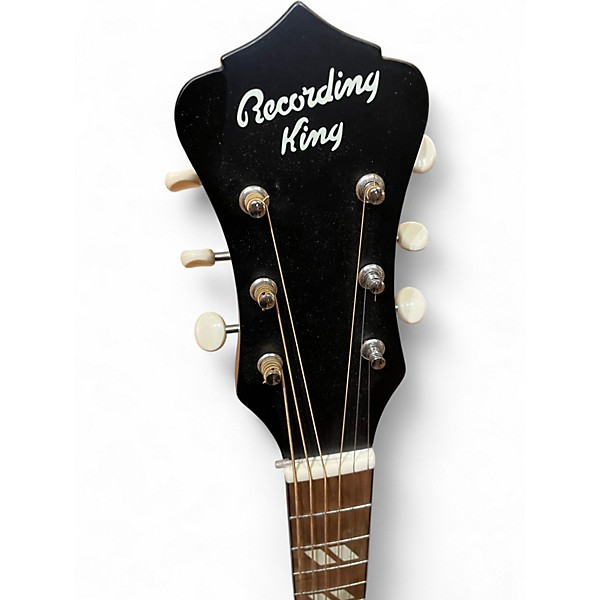 Used Recording King ROS 7MBK BLACK Acoustic Guitar