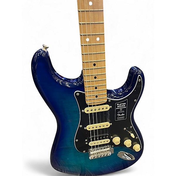 Used Fender Player Stratocaster HSS Ocean Blue Burst Solid Body Electric Guitar
