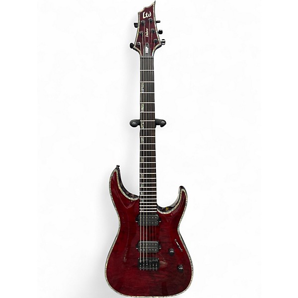 Used ESP LTD H1001 Deluxe Red Solid Body Electric Guitar