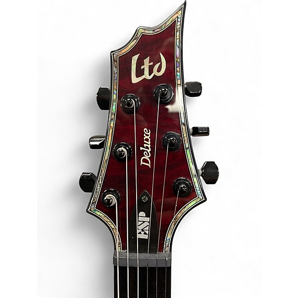 Used ESP LTD H1001 Deluxe Red Solid Body Electric Guitar