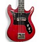 Used Harmony h-805 Candy Apple Red Electric Bass Guitar thumbnail