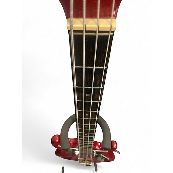 Used Harmony h-805 Candy Apple Red Electric Bass Guitar