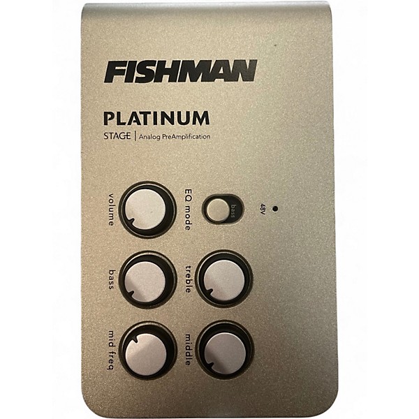 Used Fishman PROPLT101 Platinum EQ Pre With DI Acoustic Guitar Pickup