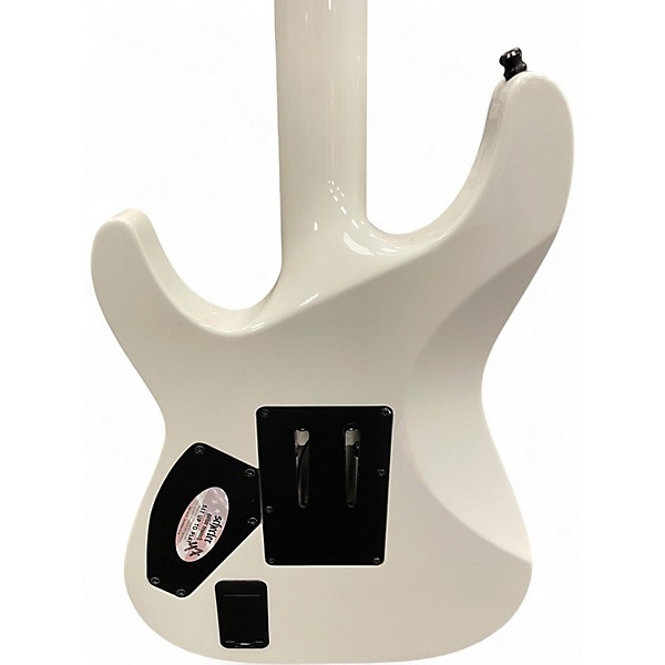 Used Schecter Guitar Research Hellraiser Deluxe Floyd Rose Alpine White Solid Body Electric Guitar