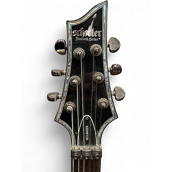 Used Schecter Guitar Research Hellraiser Deluxe Floyd Rose Alpine White Solid Body Electric Guitar