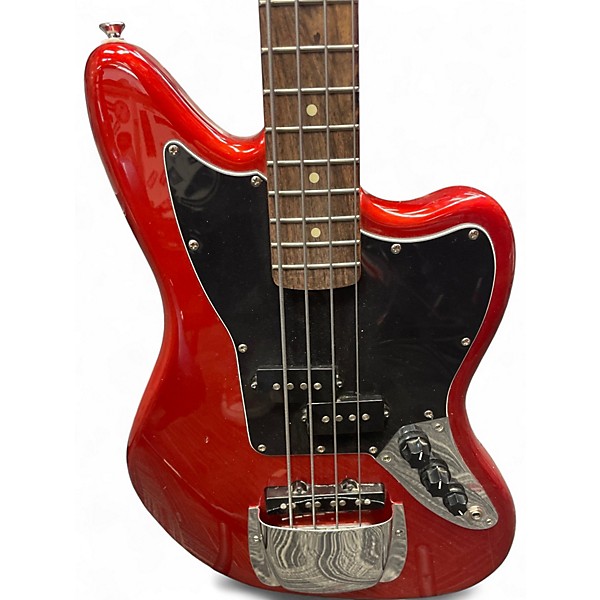 Used Squier Vintage Modified Jaguar Bass Special Candy Apple Red Electric Bass Guitar