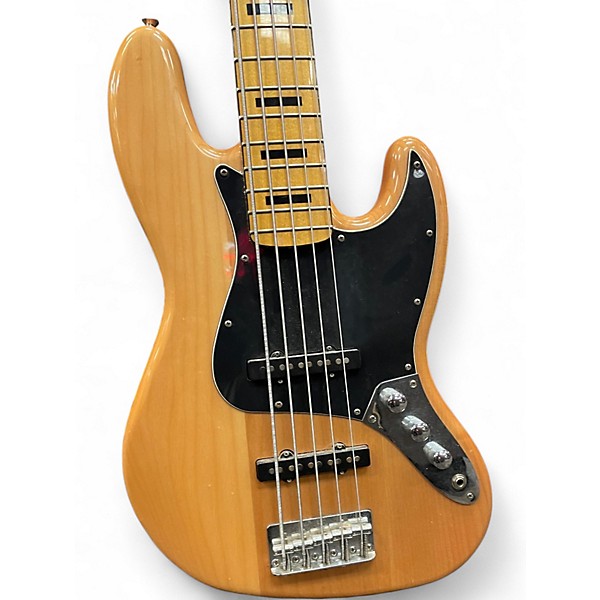 Used Squier classic vibe 70s jazz bass v Natural Electric Bass Guitar