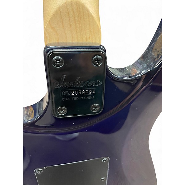 Used Jackson JS34Q Dinky Purple Solid Body Electric Guitar