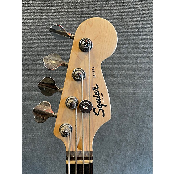 Used Squier Mini P Black Electric Bass Guitar