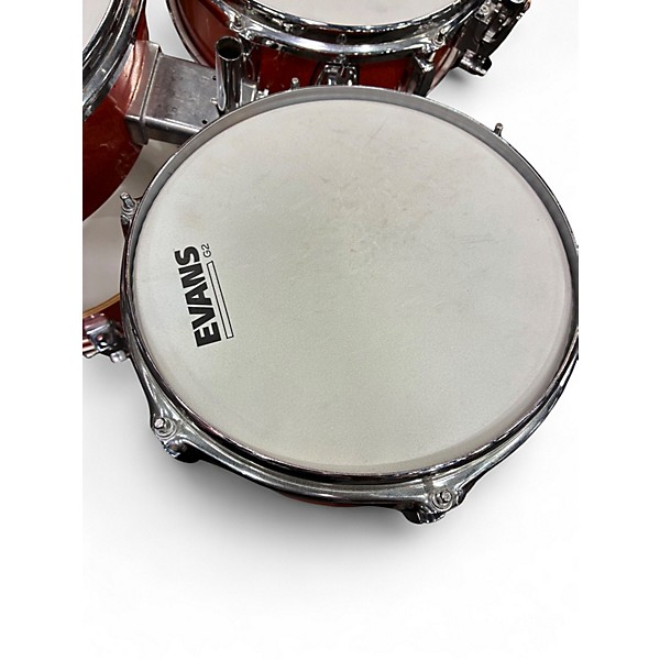 Used TAMA 4 Piece Cocktail Jam bright orange sparkle Drum Kit