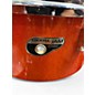 Used TAMA 4 Piece Cocktail Jam bright orange sparkle Drum Kit
