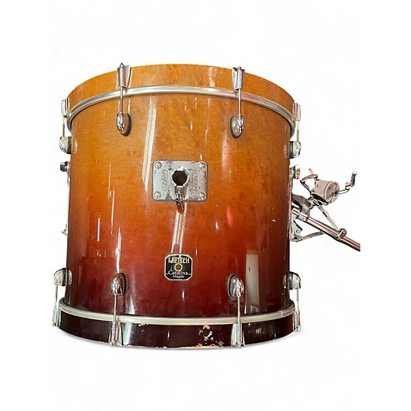 Used Gretsch Drums 5 Piece Catalina Maple 2 Color Sunburst Drum Kit
