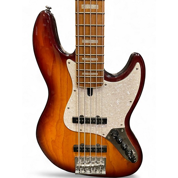 Used Sire Marcus Miller V7 Swamp Ash 5 String Tobacco Sunburst Electric Bass Guitar