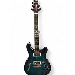 Used PRS SE Hollowbody II Piezo Peacock blue Hollow Body Electric Guitar
