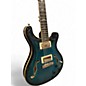 Used PRS SE Hollowbody II Piezo Peacock blue Hollow Body Electric Guitar
