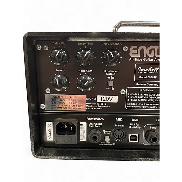 Used ENGL Ironball Special Edition E606SE Tube Guitar Amp Head