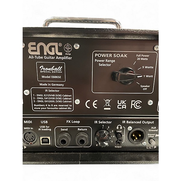 Used ENGL Ironball Special Edition E606SE Tube Guitar Amp Head