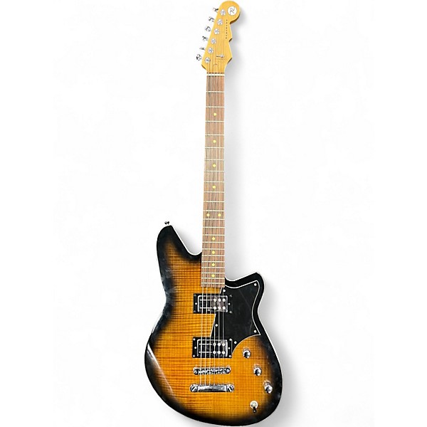 Used Reverend Descent 2 Tone Sunburst Solid Body Electric Guitar