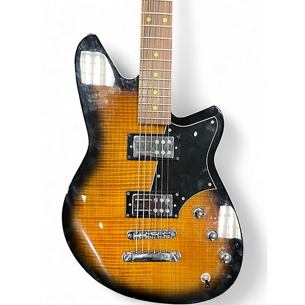 Used Reverend Descent 2 Tone Sunburst Solid Body Electric Guitar