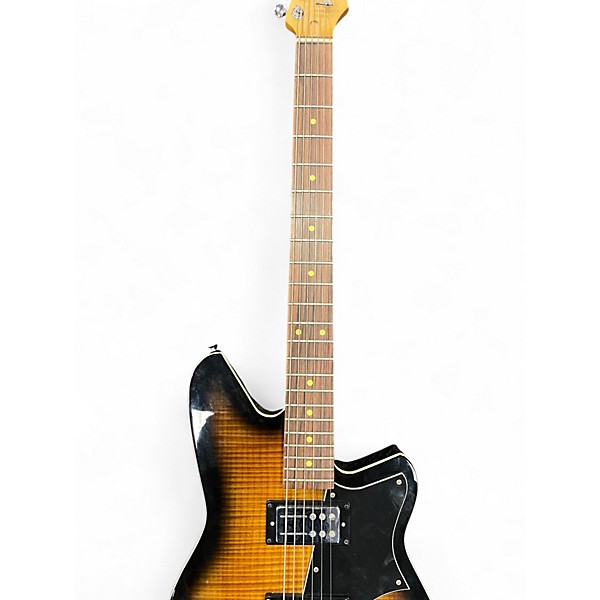 Used Reverend Descent 2 Tone Sunburst Solid Body Electric Guitar