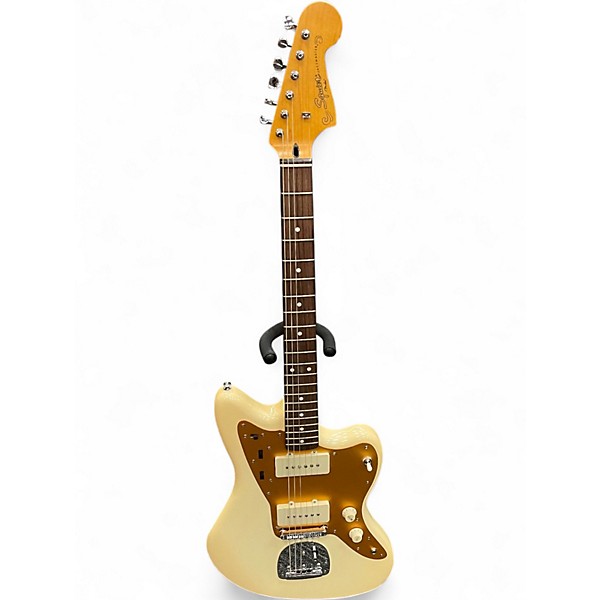 Used Squier J Mascis Jazzmaster Alpine White Solid Body Electric Guitar