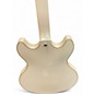 Used D'Angelico DAPDCCMPCTCB Pearl White Hollow Body Electric Guitar