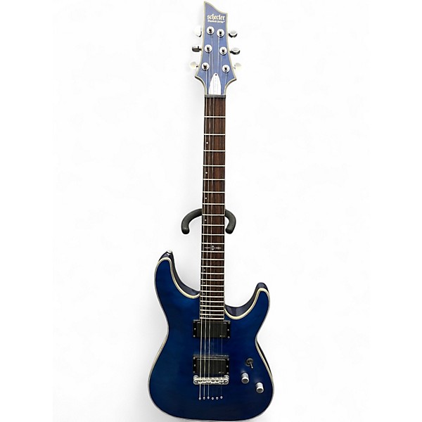 Used Schecter Guitar Research C-1 PLATINUM SATIN BLUE Solid Body Electric Guitar